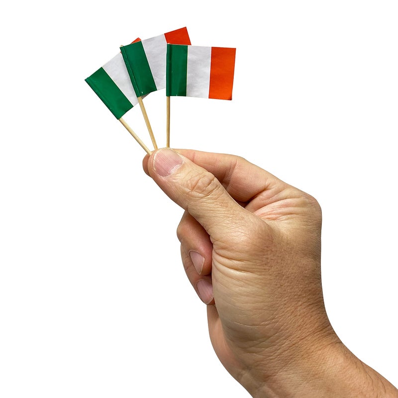 KingSeal 288 Count | KingSeal Italy Flag Toothpicks 2.5 Inch, Cupcake Toppers, Perfect for Italian Restaurants - 2 Boxes x 144 - Image 1